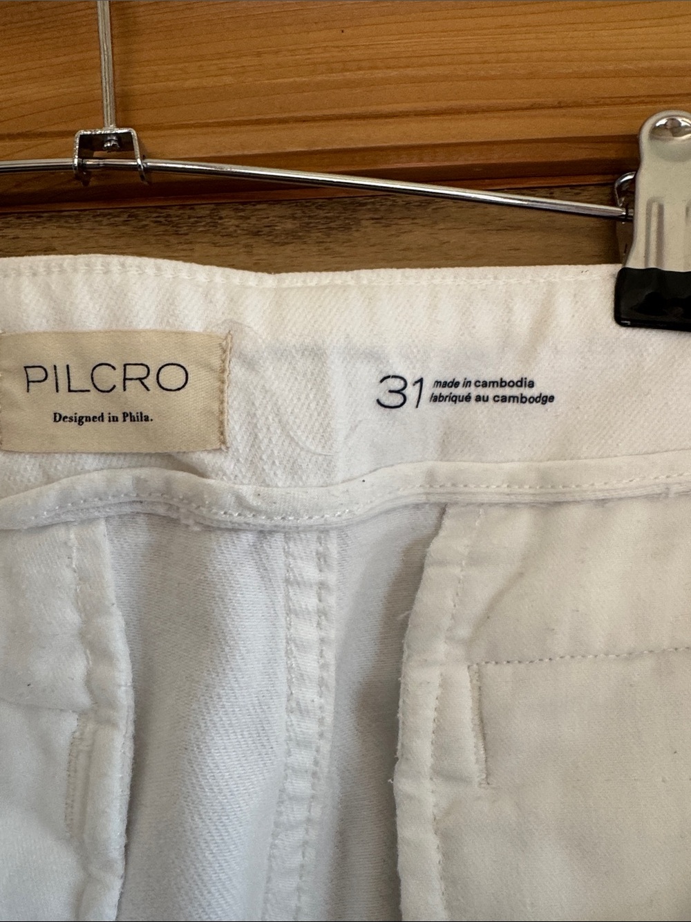 Pilcro Cream wide-leg crop - Picture 2 of 8